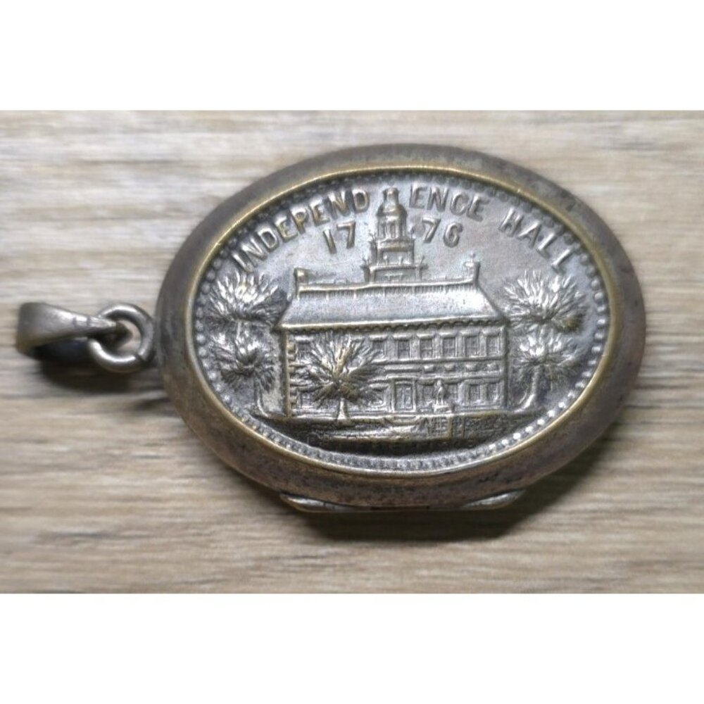 1776-1876 1st World's Fair 250 year America anniversary Centennial Locket - Picture 4 of 16